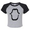 Women's Micro Rib Raglan Baby Tee Thumbnail