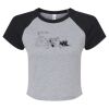 Women's Micro Rib Raglan Baby Tee Thumbnail