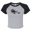 Women's Micro Rib Raglan Baby Tee Thumbnail