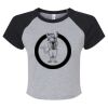 Women's Micro Rib Raglan Baby Tee Thumbnail