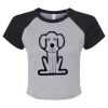 Women's Micro Rib Raglan Baby Tee Thumbnail