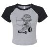 Women's Micro Rib Raglan Baby Tee Thumbnail