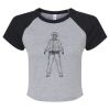 Women's Micro Rib Raglan Baby Tee Thumbnail