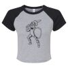 Women's Micro Rib Raglan Baby Tee Thumbnail