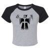 Women's Micro Rib Raglan Baby Tee Thumbnail