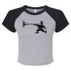 Women's Micro Rib Raglan Baby Tee Thumbnail