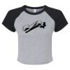 Women's Micro Rib Raglan Baby Tee Thumbnail