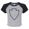 Women's Micro Rib Raglan Baby Tee Thumbnail