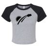 Women's Micro Rib Raglan Baby Tee Thumbnail