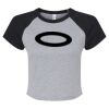 Women's Micro Rib Raglan Baby Tee Thumbnail