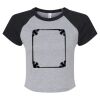 Women's Micro Rib Raglan Baby Tee Thumbnail
