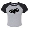 Women's Micro Rib Raglan Baby Tee Thumbnail