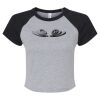Women's Micro Rib Raglan Baby Tee Thumbnail