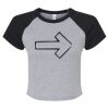 Women's Micro Rib Raglan Baby Tee Thumbnail