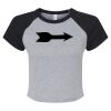 Women's Micro Rib Raglan Baby Tee Thumbnail