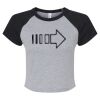 Women's Micro Rib Raglan Baby Tee Thumbnail