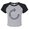 Women's Micro Rib Raglan Baby Tee Thumbnail
