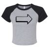 Women's Micro Rib Raglan Baby Tee Thumbnail