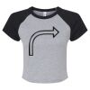 Women's Micro Rib Raglan Baby Tee Thumbnail