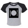 Women's Micro Rib Raglan Baby Tee Thumbnail
