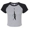Women's Micro Rib Raglan Baby Tee Thumbnail
