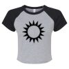 Women's Micro Rib Raglan Baby Tee Thumbnail