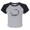 Women's Micro Rib Raglan Baby Tee Thumbnail