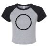 Women's Micro Rib Raglan Baby Tee Thumbnail