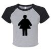 Women's Micro Rib Raglan Baby Tee Thumbnail