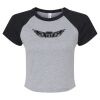 Women's Micro Rib Raglan Baby Tee Thumbnail