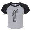Women's Micro Rib Raglan Baby Tee Thumbnail