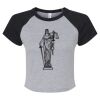 Women's Micro Rib Raglan Baby Tee Thumbnail