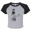 Women's Micro Rib Raglan Baby Tee Thumbnail
