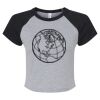 Women's Micro Rib Raglan Baby Tee Thumbnail