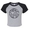 Women's Micro Rib Raglan Baby Tee Thumbnail