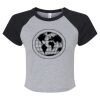 Women's Micro Rib Raglan Baby Tee Thumbnail