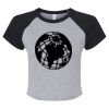 Women's Micro Rib Raglan Baby Tee Thumbnail