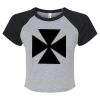 Women's Micro Rib Raglan Baby Tee Thumbnail