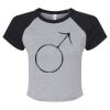 Women's Micro Rib Raglan Baby Tee Thumbnail