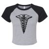 Women's Micro Rib Raglan Baby Tee Thumbnail