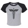 Women's Micro Rib Raglan Baby Tee Thumbnail