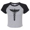 Women's Micro Rib Raglan Baby Tee Thumbnail