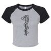 Women's Micro Rib Raglan Baby Tee Thumbnail
