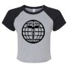 Women's Micro Rib Raglan Baby Tee Thumbnail
