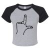 Women's Micro Rib Raglan Baby Tee Thumbnail