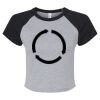 Women's Micro Rib Raglan Baby Tee Thumbnail