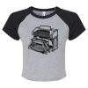 Women's Micro Rib Raglan Baby Tee Thumbnail