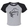 Women's Micro Rib Raglan Baby Tee Thumbnail