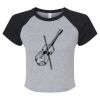 Women's Micro Rib Raglan Baby Tee Thumbnail