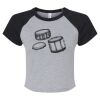 Women's Micro Rib Raglan Baby Tee Thumbnail